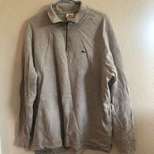 Gray Lacoste Pullover